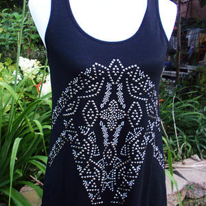 Vanity Black studded top size M